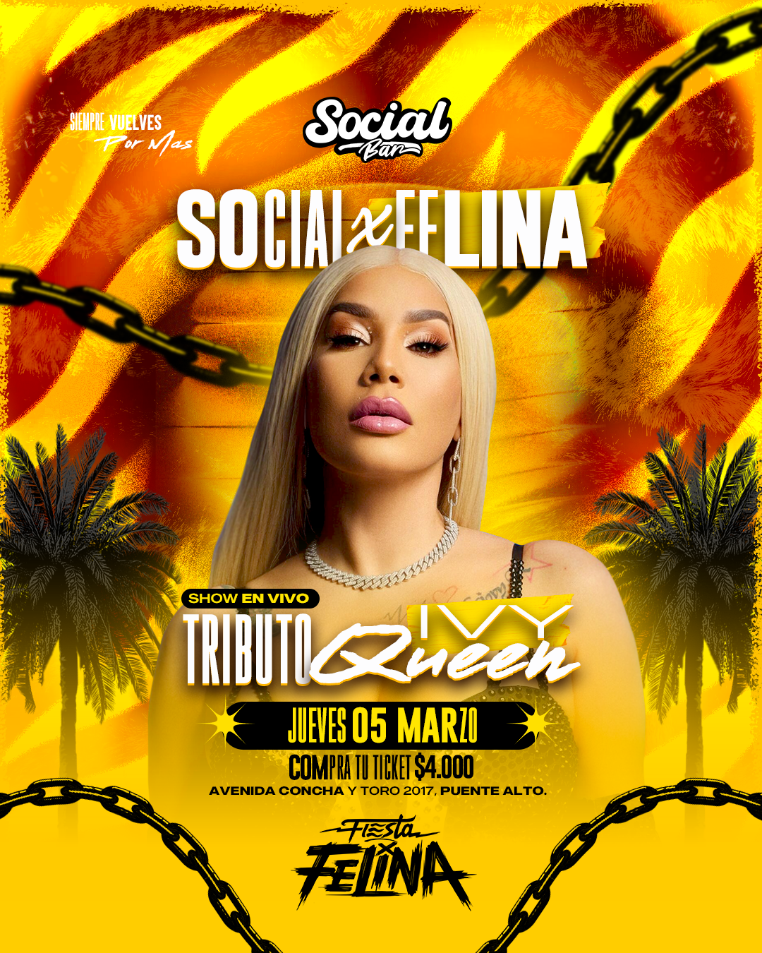 Afiche de TRIBUTO IVY QUEEN + PERREO OLD SCHOOL