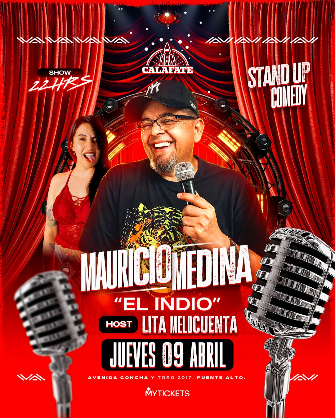 Afiche de STAND UP COMEDY "EL INDIO"